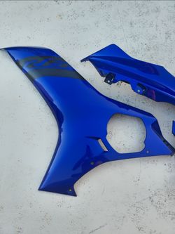 Yamaha R6 Cowl Fairing Cover Left Side OEM Blue Yamaha YZF-R6 Motorcycle Street Bike Fairing 2018 YZF R6