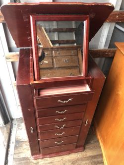 Jewelry chest 31 tall 16 wide not perfect