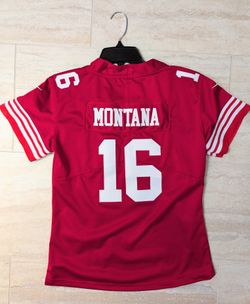 49ers Jersey #16 Joe Montana Women's Medium