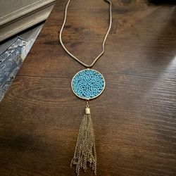 Awesome Beaded Pendant On Chain