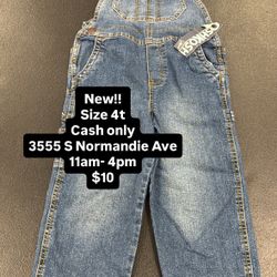 Boys. Overalls- Size 4t