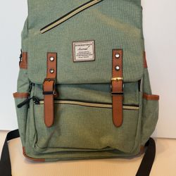 Mecrowd Upgraded Vintage 17 Inch Laptop Backpack 