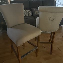 Set Of Two Height Chairs With Covers 