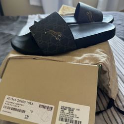 Gucci Tiger Print Slides Size (10)