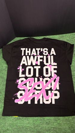 Black Graphic Streetwear Tee Size M