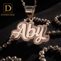 14k Custom Name Plate 