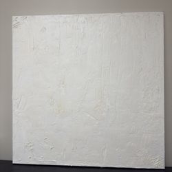 Textured neutral art on canvas