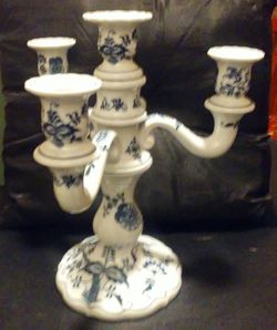 "BLUE DANUBE" JAPAN CANDELABRA VINTAGE