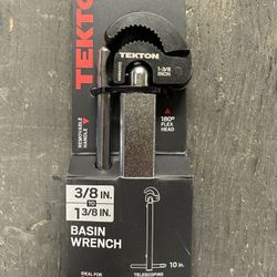 TEKTON 10 to 17 Inch Telescoping Basin Wrench (3/8 - 1-3/8 in.)