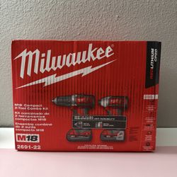 Milwaukee M18 Compact 2-tool Combo Kit 