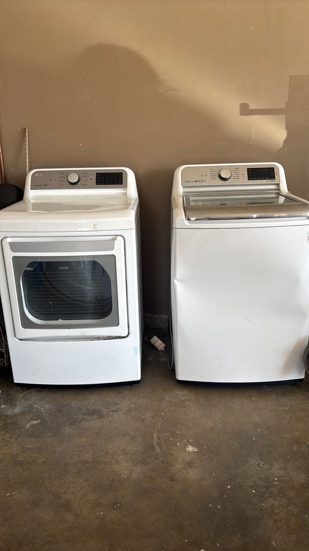 LG washer and dryer