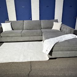 Living Spaces Gray Sectional