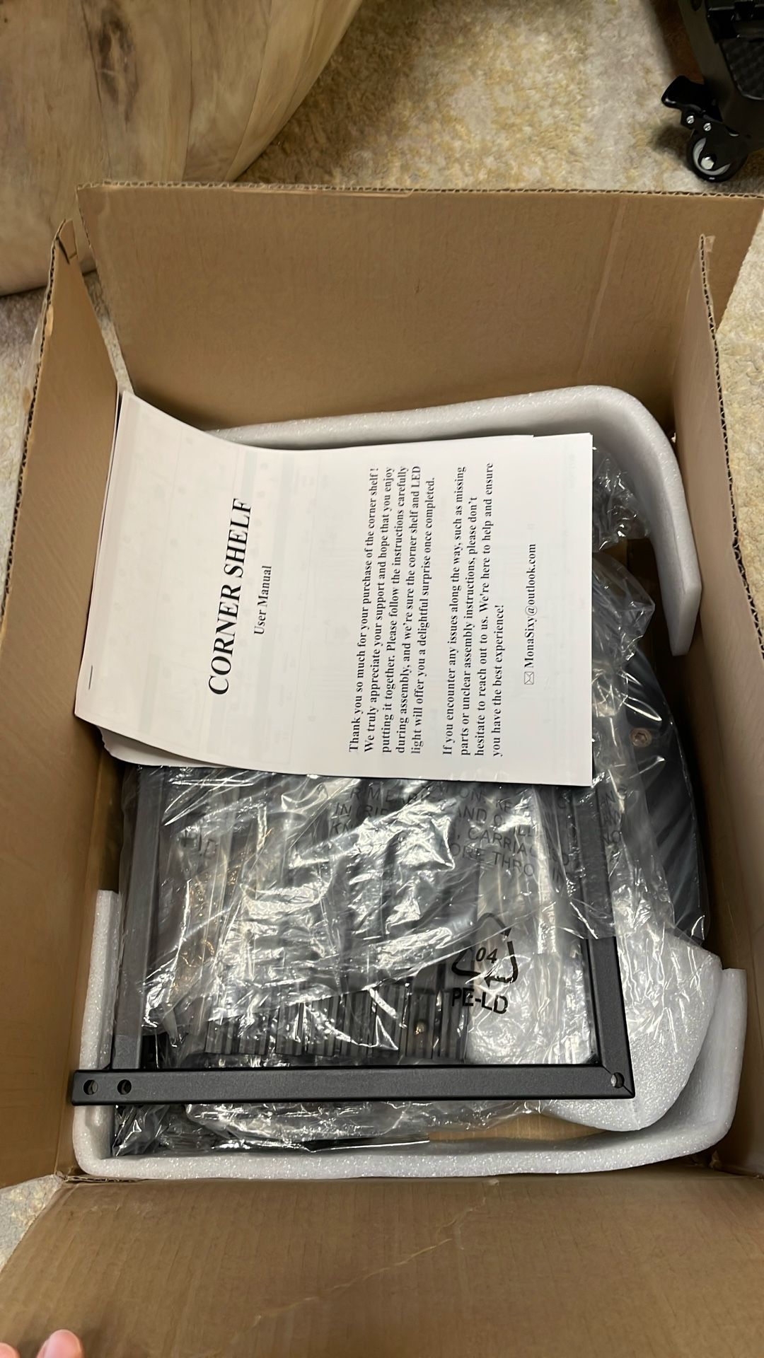 Corner Shelf With Lights