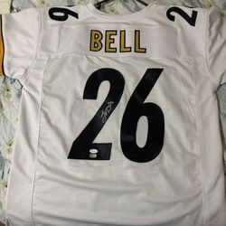 Pittsburgh Steelers Le’veon Bell Signed Jersey And Pittsburgh Steelers Willie Parker Unsigned Jersey