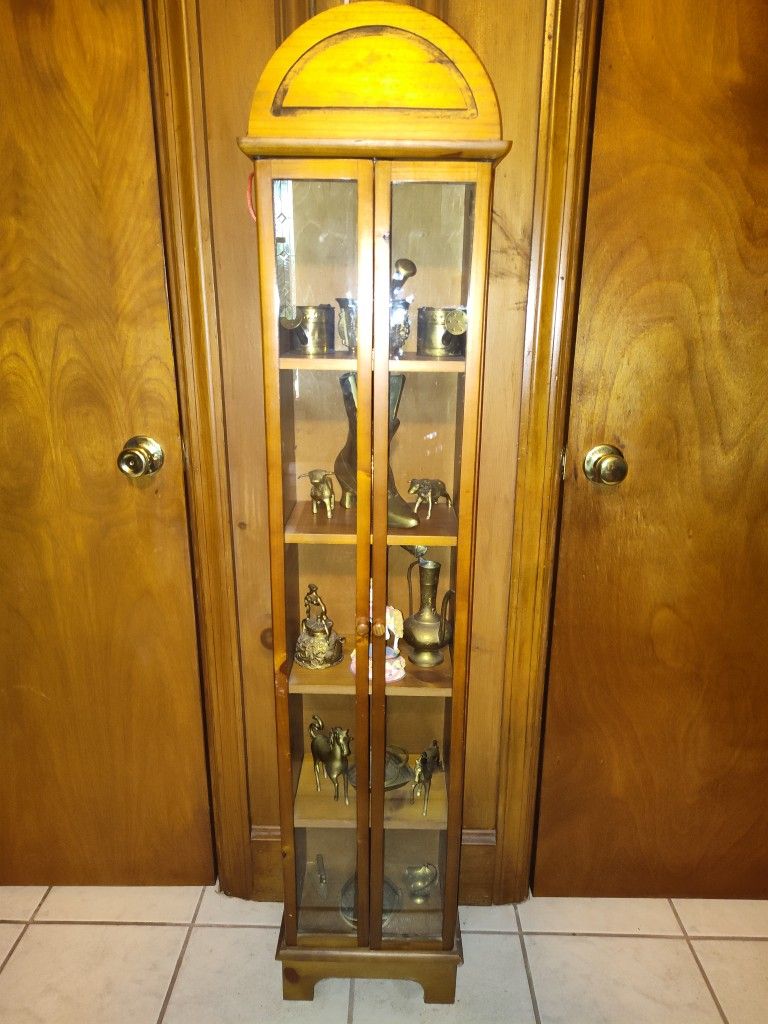 Wodden Glass Front Cabinet