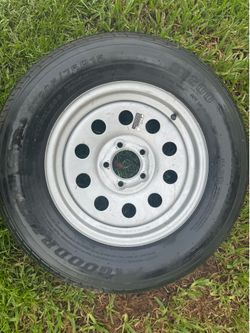Used Trailer Tire Rim 205/75/15
