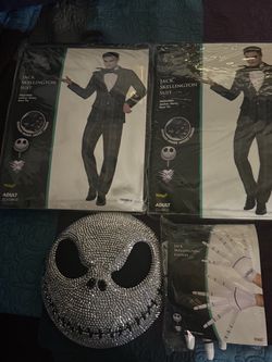 Jack Skellington  suit costumes and accesories