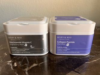 Korean sheet face masks set Mary and May