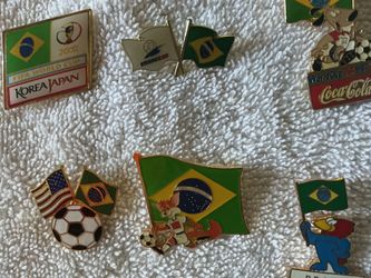Brazil World Cup Soccer Pins