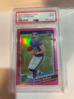 2023 Donruss Optic Dalton Kincaid Pink Rookie PSA 9