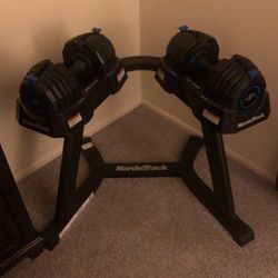 Norditrack Adjustable Dumbbells With Stand