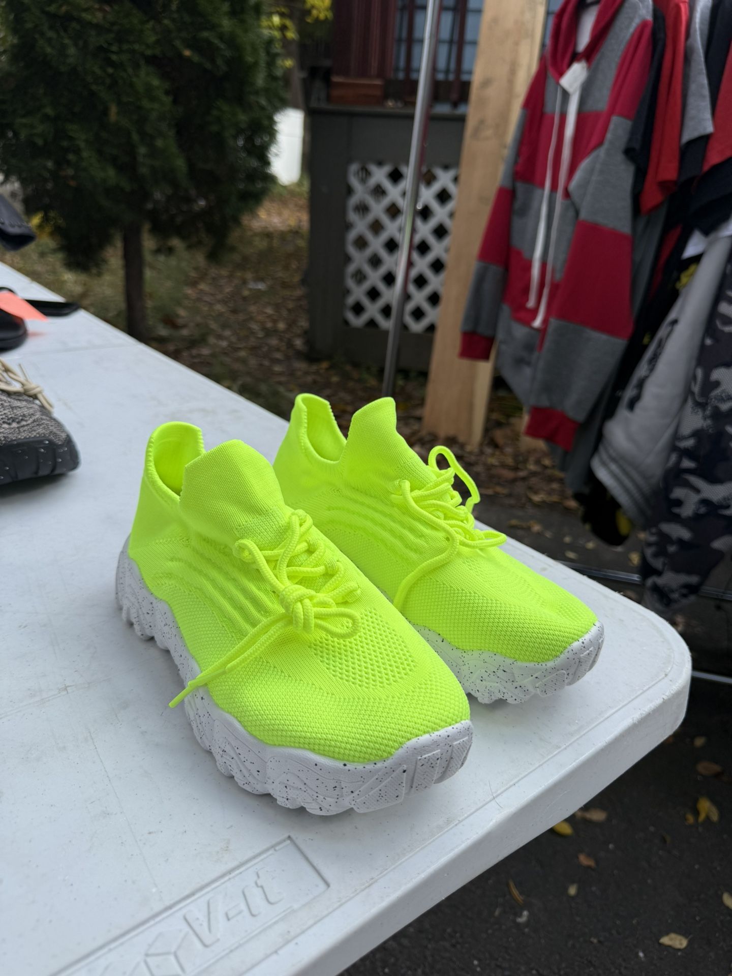 Neon green sneakers size 38