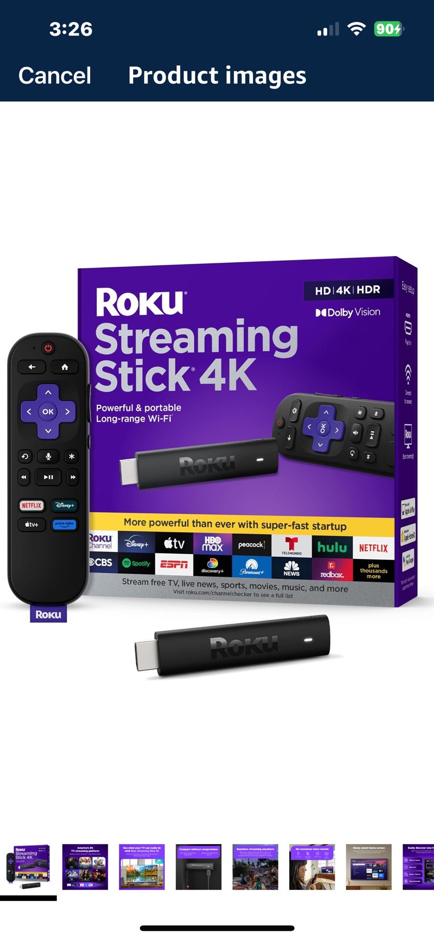 Roku streaming Stick 4K