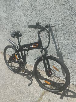 Vivi Electric Bike for Adults, 1000W Peak Folding Electric Mountain Bike