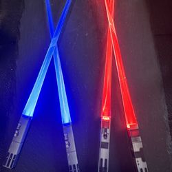 Set Of 2 Lightsaber Chopsticks 