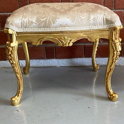 Custom Vanity, Stool Bathroom, Vanity, Stool,,, Gold, Leaf Legs