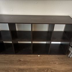 dark brown bookshelf 