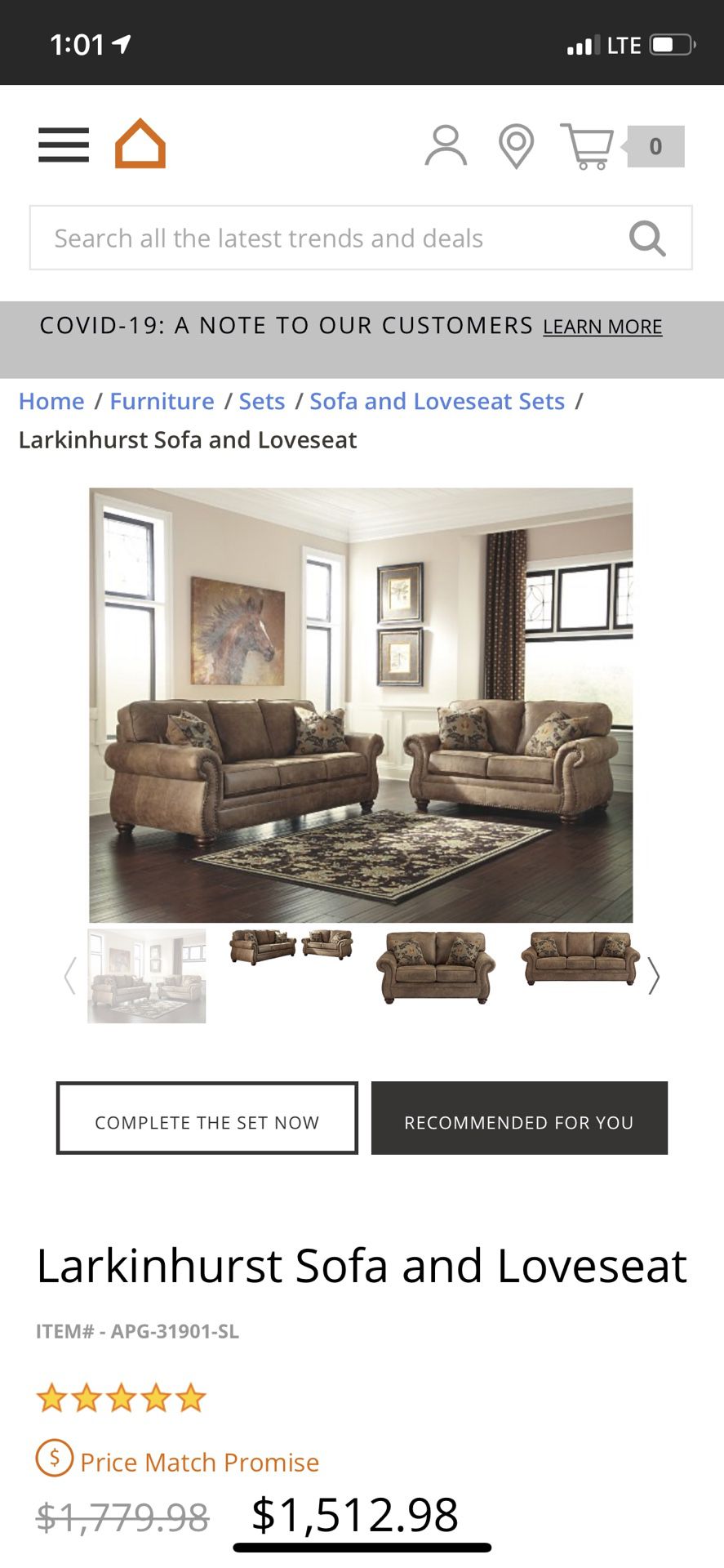 sofa, love seat, and 2 recliners sold together or separate