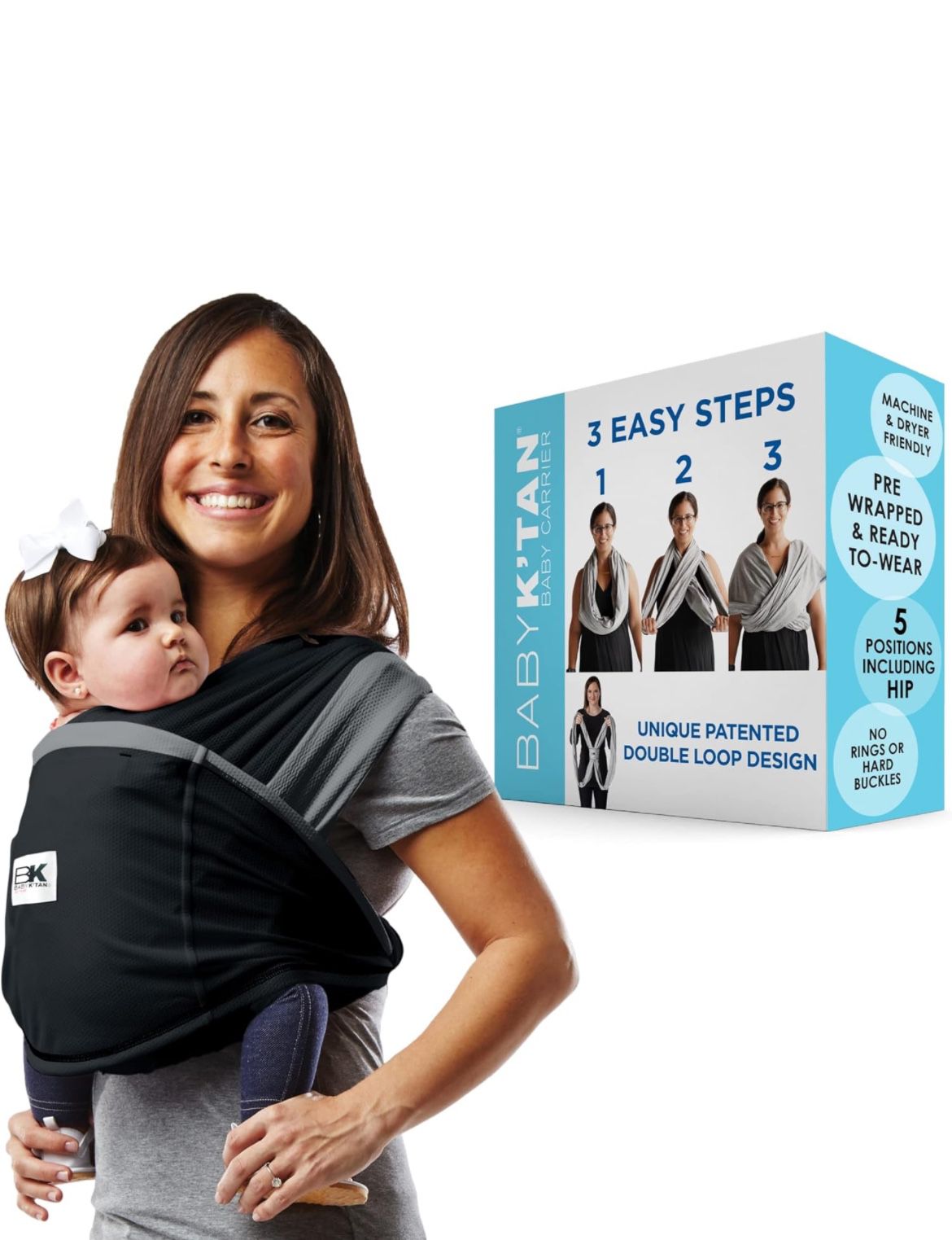 Baby K’tan Baby Carrier- active Oasis- Large