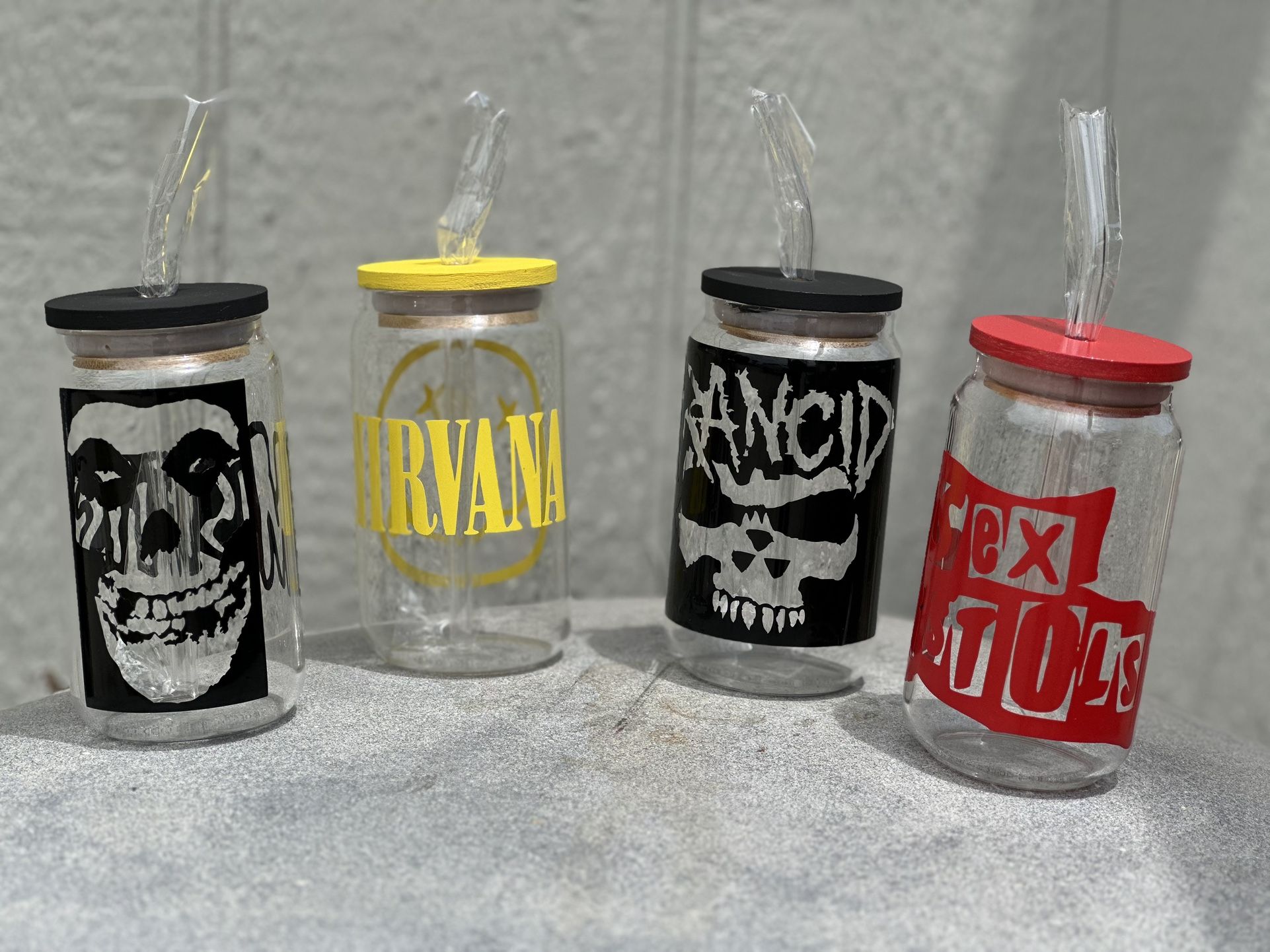 Glass Beer Can Cups (Please read description)
