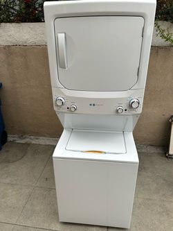 GE Stackable Washer And Gas Dryer 120v 27width x 31deep 76high 🛑👍2 MONTHS WARRANTY