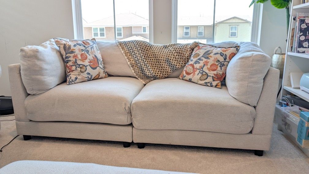 Small Washable Couch / Love Seat ($130 w/Ottoman)