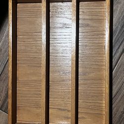 Vintage wooden spice shelf