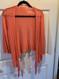 Faded Glory Salmon Colored Cardigan
