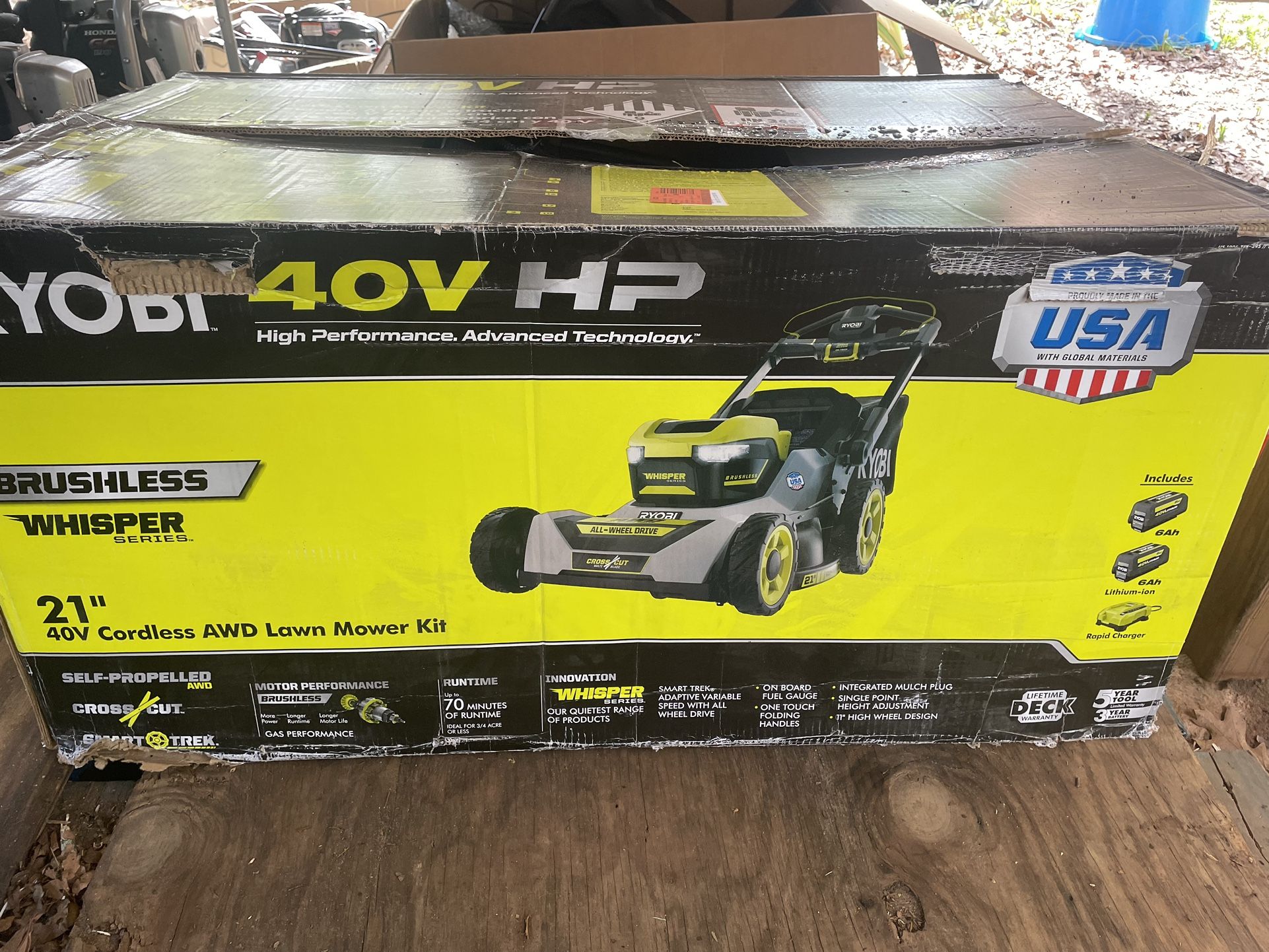 Ryobi 40v awd mower