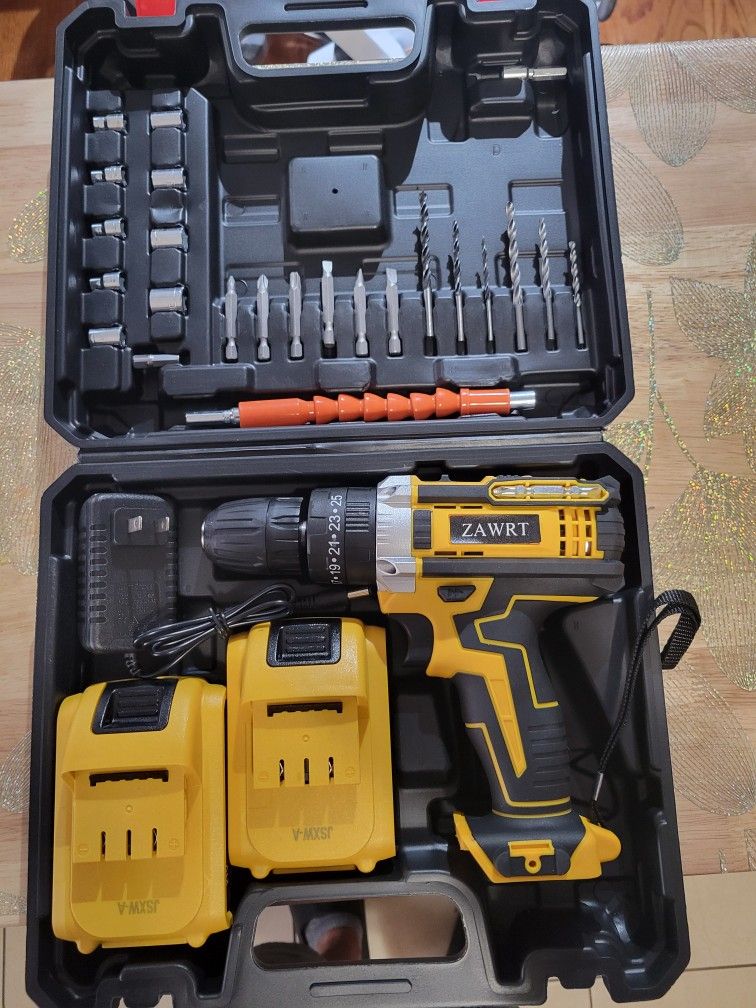 NEW Cordless Hammer Drill Driver Kit ZAWRT