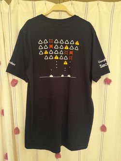 Google Security Space Invaders T-shirt Size L