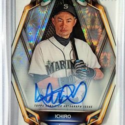 Ichiro Topps Auto Baseball Card