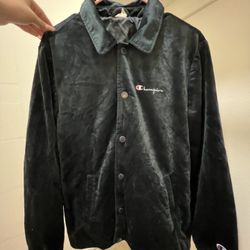 Velvet Champion Collared Button Up Jacket 