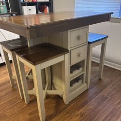High Top Table w/ (4) Bar Stools