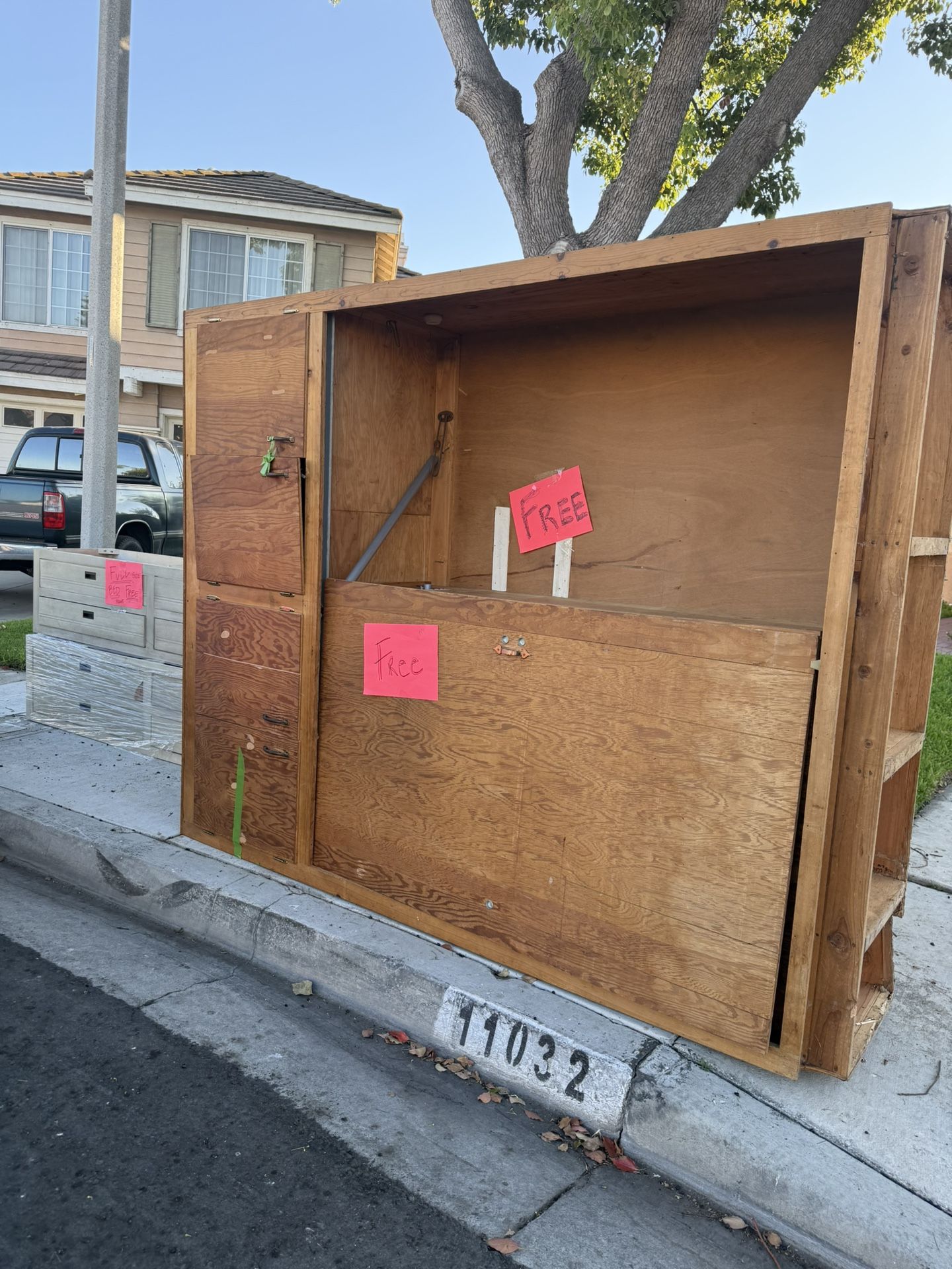 Free!!!!! Full Bed Frame With Garage Storage Drawer