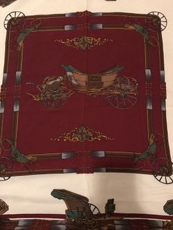 Authentic Hermes 100% silk scarf