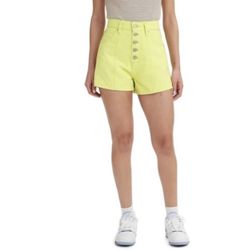 Levi’s Strauss Women’s Notch High Waisted Mom Shorts Daiquiri Green Size 26