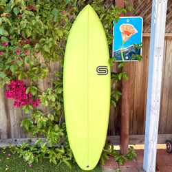 5’9 Sauritch Winged Twin Pin Surfboard Fish Twin Fin Surf Board (not Channel Islands lost Sharpeye album Rusty Dwart FireWire G and S Tyler Warren Bin
