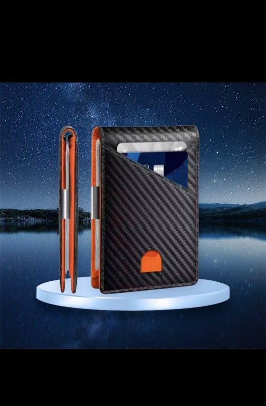 Men's RFID Blocking Multi-Functional Ultra-Thin 12-Card Wallet Front Pocket
