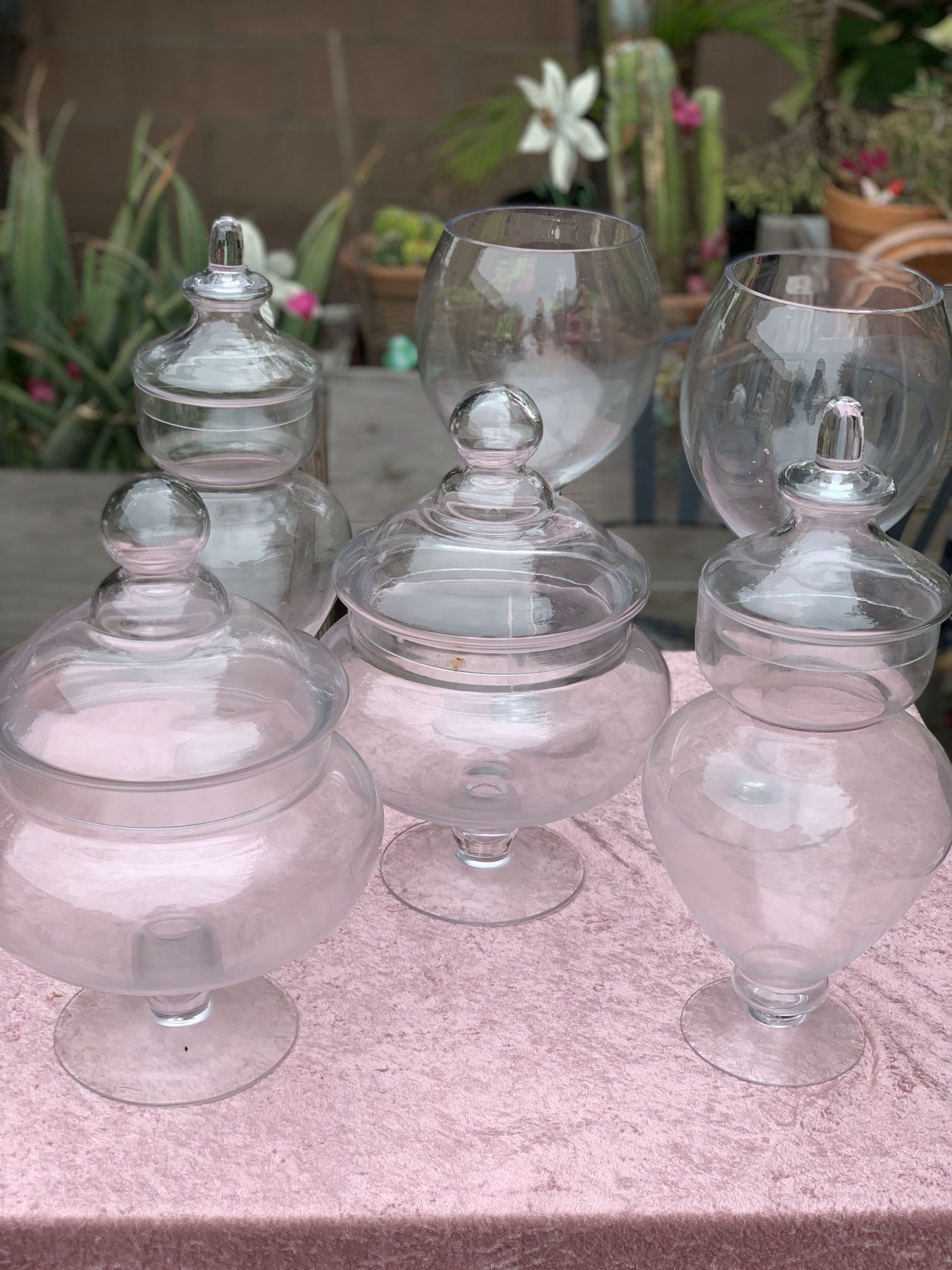 Candy Glass Jars, Candy Buffet, Glass Decor for Sale in Norwalk, CA OfferUp